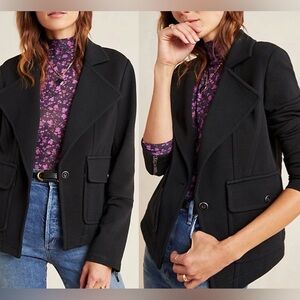 Anthropologie black Surin Moto Jacket large